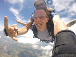 Why can Skydiving take up to 4 hours